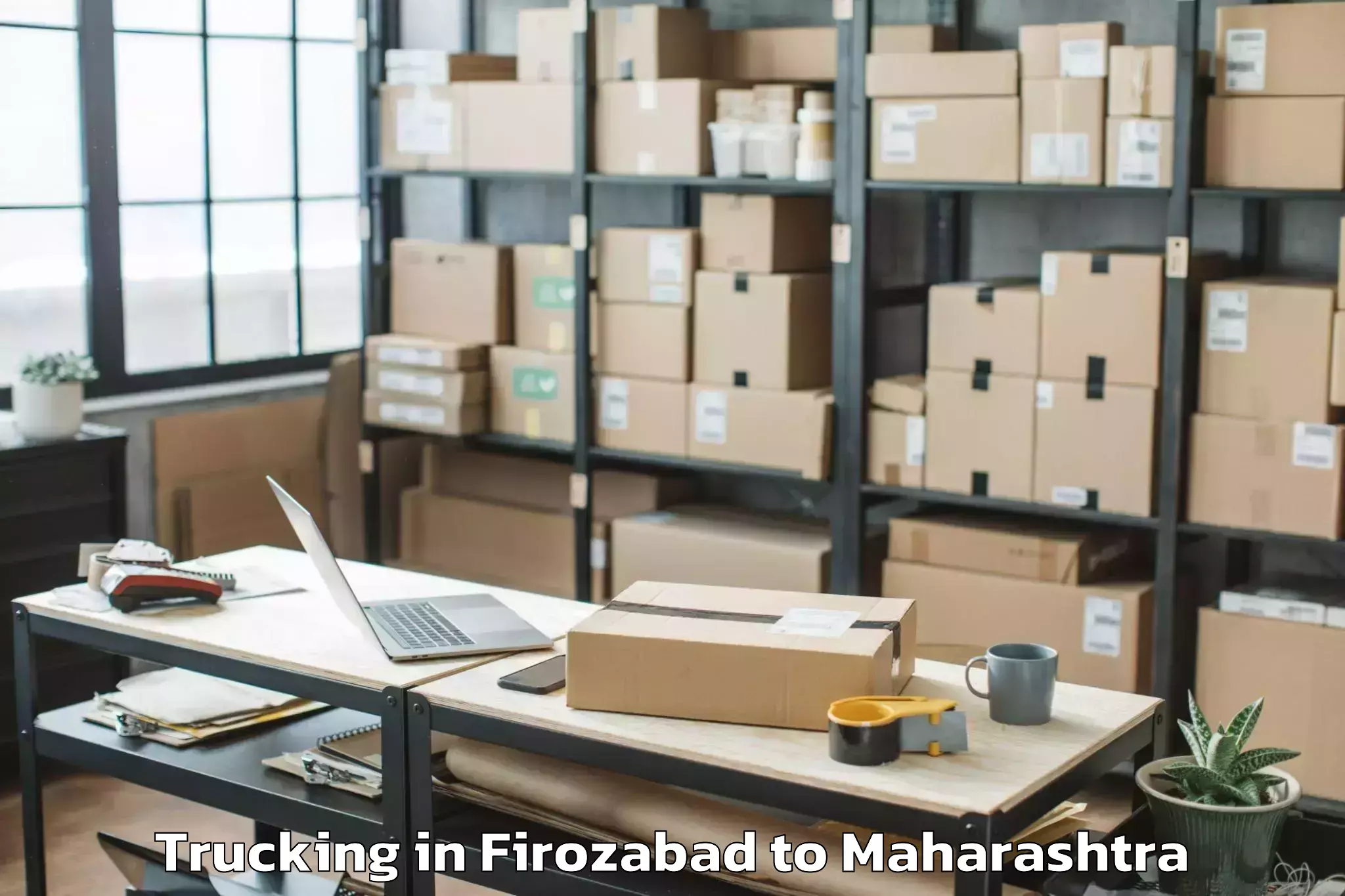 Top Firozabad to Daund Trucking Available